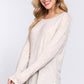 Long Dolman Slv Round Neck Rayon Jersey Top