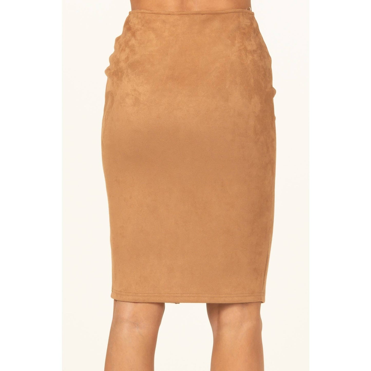 HF22C055-Zip Front Pencil Skirt