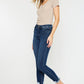 High Rise Hem Detail Ankle Skinny