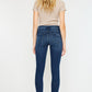 High Rise Hem Detail Ankle Skinny