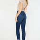 High Rise Hem Detail Ankle Skinny