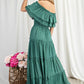 Off the Shoulder Ruffle Maxi Dress