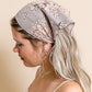 Bohemian Floral Lace Headscarf