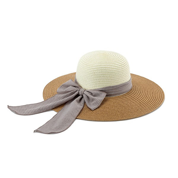 RIBBON BAND STRAW HAT