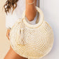 Straw Tassel O-Ring Tote