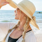 Scallop Edge Bow Accent Sunhat