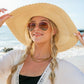 Scallop Edge Bow Accent Sunhat