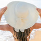 Scallop Edge Bow Accent Sunhat