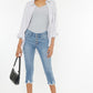 Mid Rise Capri Jean Pants