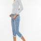 Mid Rise Capri Jean Pants