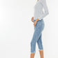 Mid Rise Capri Jean Pants