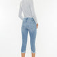 Mid Rise Capri Jean Pants