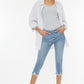 Mid Rise Capri Jean Pants