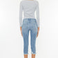 Mid Rise Capri Jean Pants