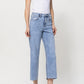 Super High Rise Crop Wide Leg Jeans