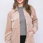 Corduroy Button Down Jacket With Pockets