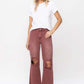 90's Vintage High Rise Crop Flare Jeans