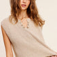 Slouchy Cropped Extended Sleeve Sweater Top