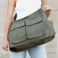 Nova Oversize Canvas Messenger Bag