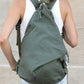 Kai Asymmetric Canvas Backpack