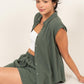 DZ24C374-SET-LINEN SHIRT AND SHORTS SET