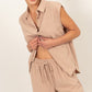 DZ24C374-SET-LINEN SHIRT AND SHORTS SET