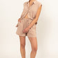 DZ24C374-SET-LINEN SHIRT AND SHORTS SET