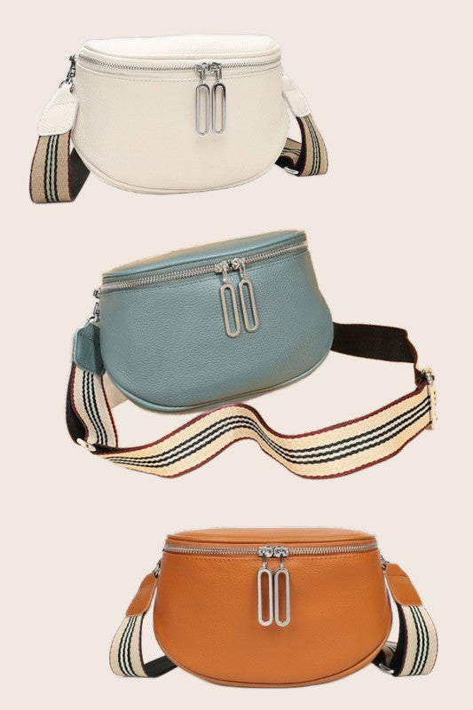 Jensyn Genuine Leather Sling Crossbody Bag