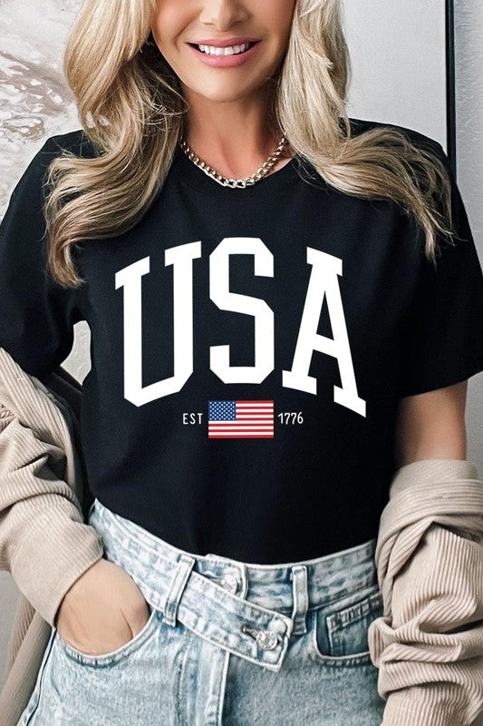 USA Est 1776 Graphic T Shirts