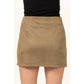 FE22F874-SUEDE MINI SKIRT WITH ZIP DETAIL