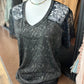 Lace Sleeve Tee