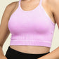 Washed Ribbed Seamless Cropped Cami Top