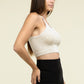 Washed Ribbed Seamless Cropped Cami Top