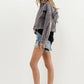 22393J - Braided Back Twill Denim Jacket