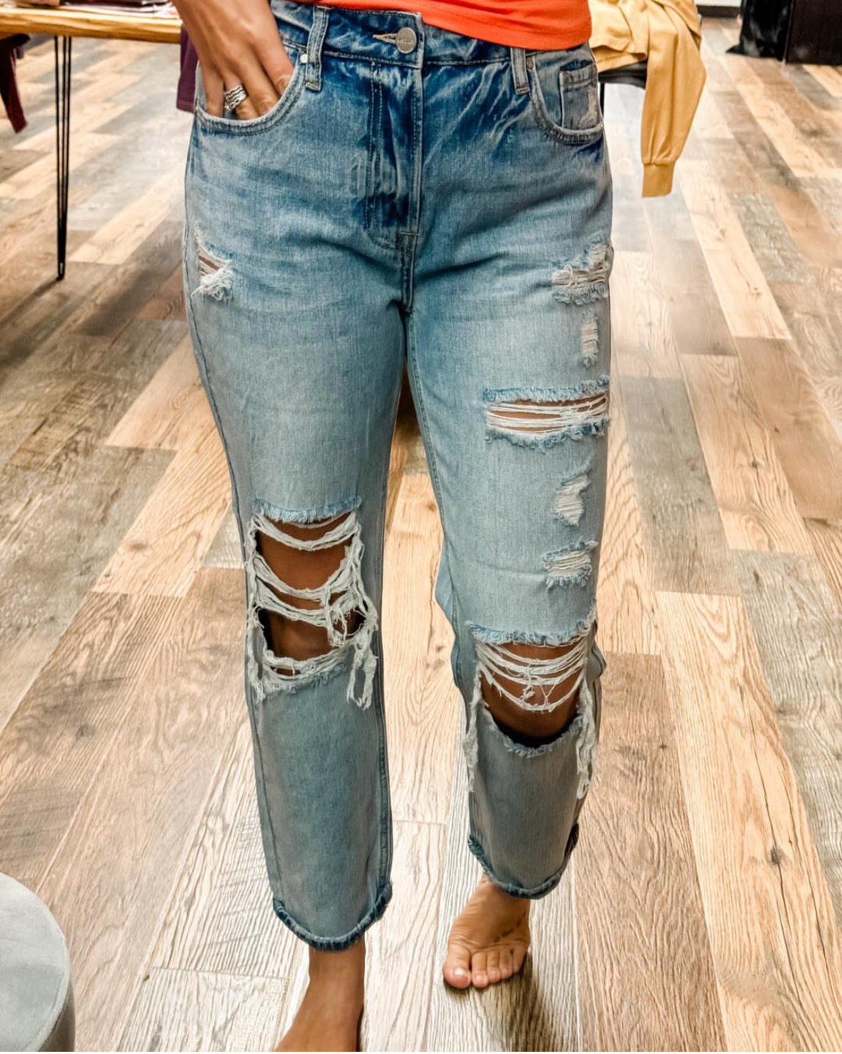 High Rise Boyfriend Jean