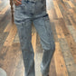 High Rise Straight Cargo Jean