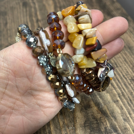 Zambia Mustard Bracelet Set