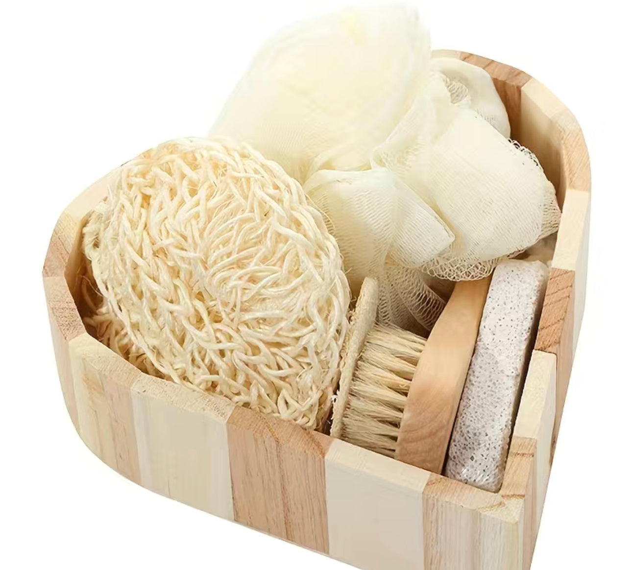 Wooden Heart Spa Kit