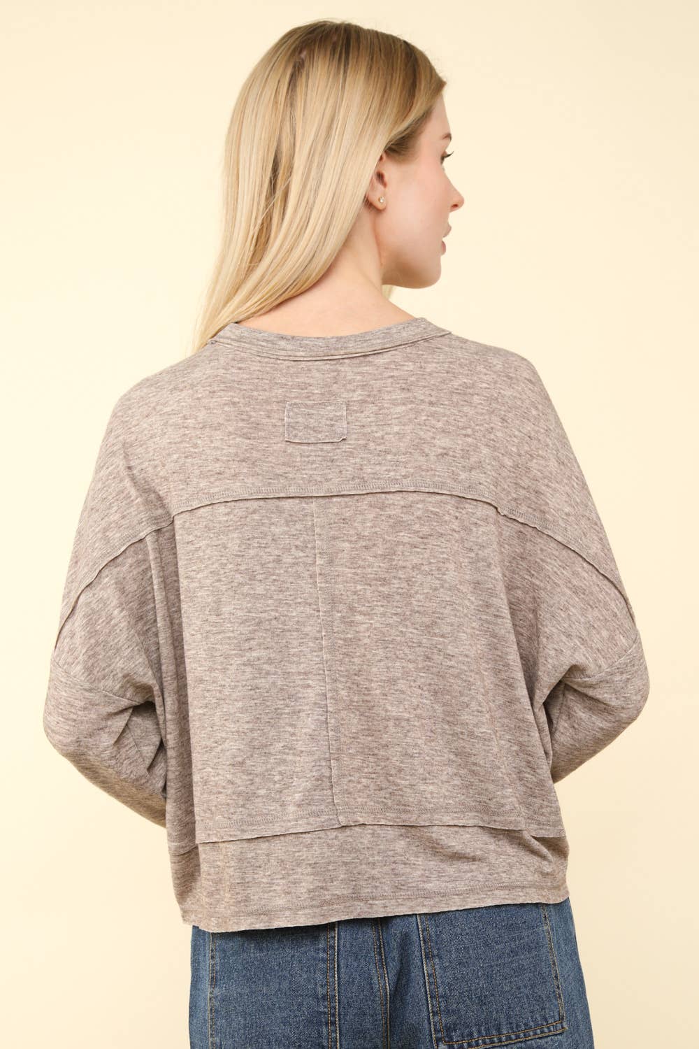 NT11330-Oversized Casual Knit Top