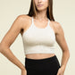 Washed Ribbed Seamless Cropped Cami Top