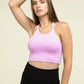 Washed Ribbed Seamless Cropped Cami Top