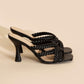 KELLAN-S Double Cross Braided Heels