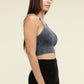 Washed Ribbed Seamless Cropped Cami Top