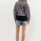 22393J - Braided Back Twill Denim Jacket