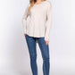 Long Dolman Slv Round Neck Rayon Jersey Top