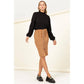 HF22C055-Zip Front Pencil Skirt