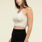 Washed Ribbed Seamless Cropped Cami Top