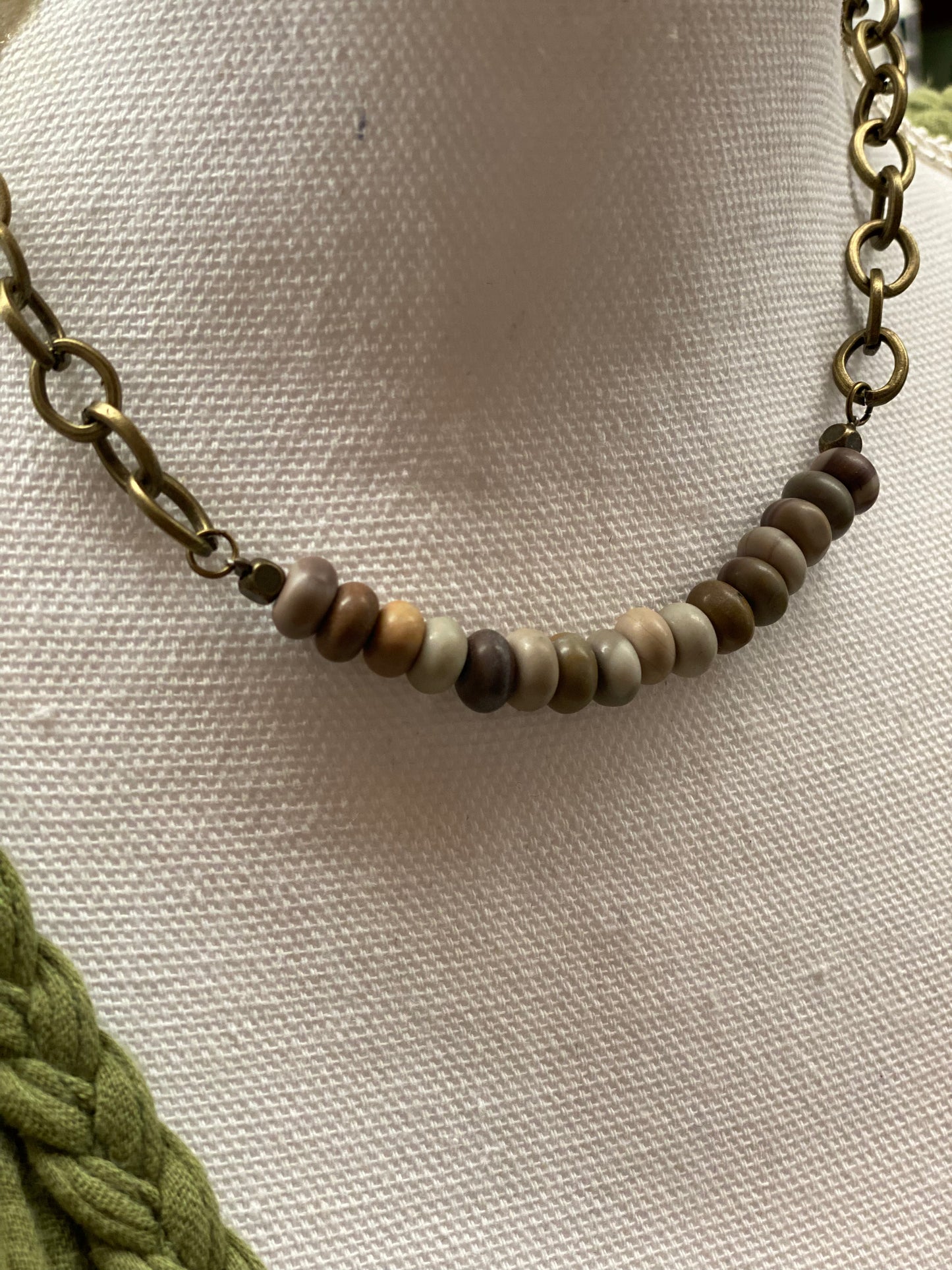 Victoria Bamboo Agate Necklace