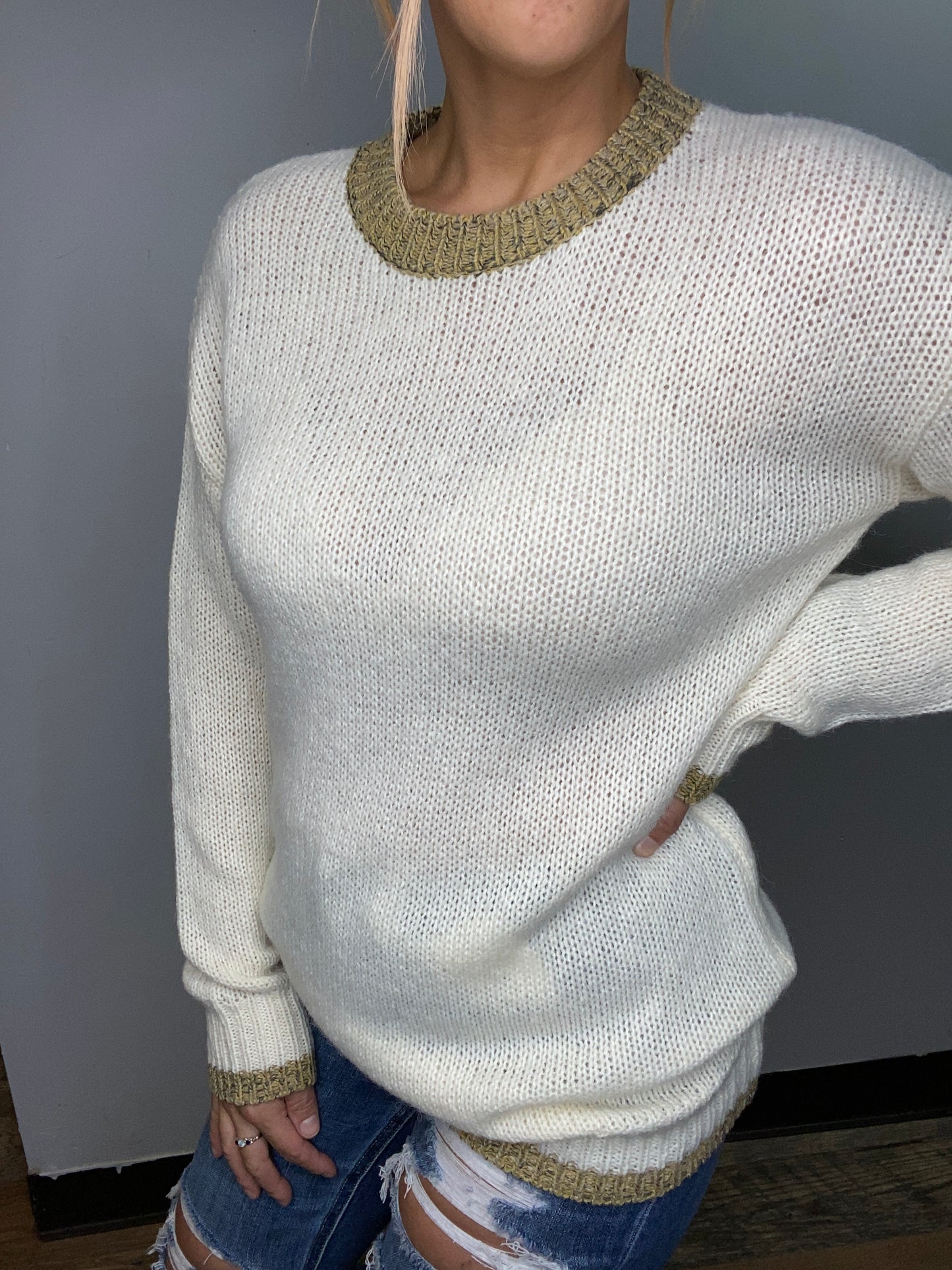 Two Tone Long Sweater