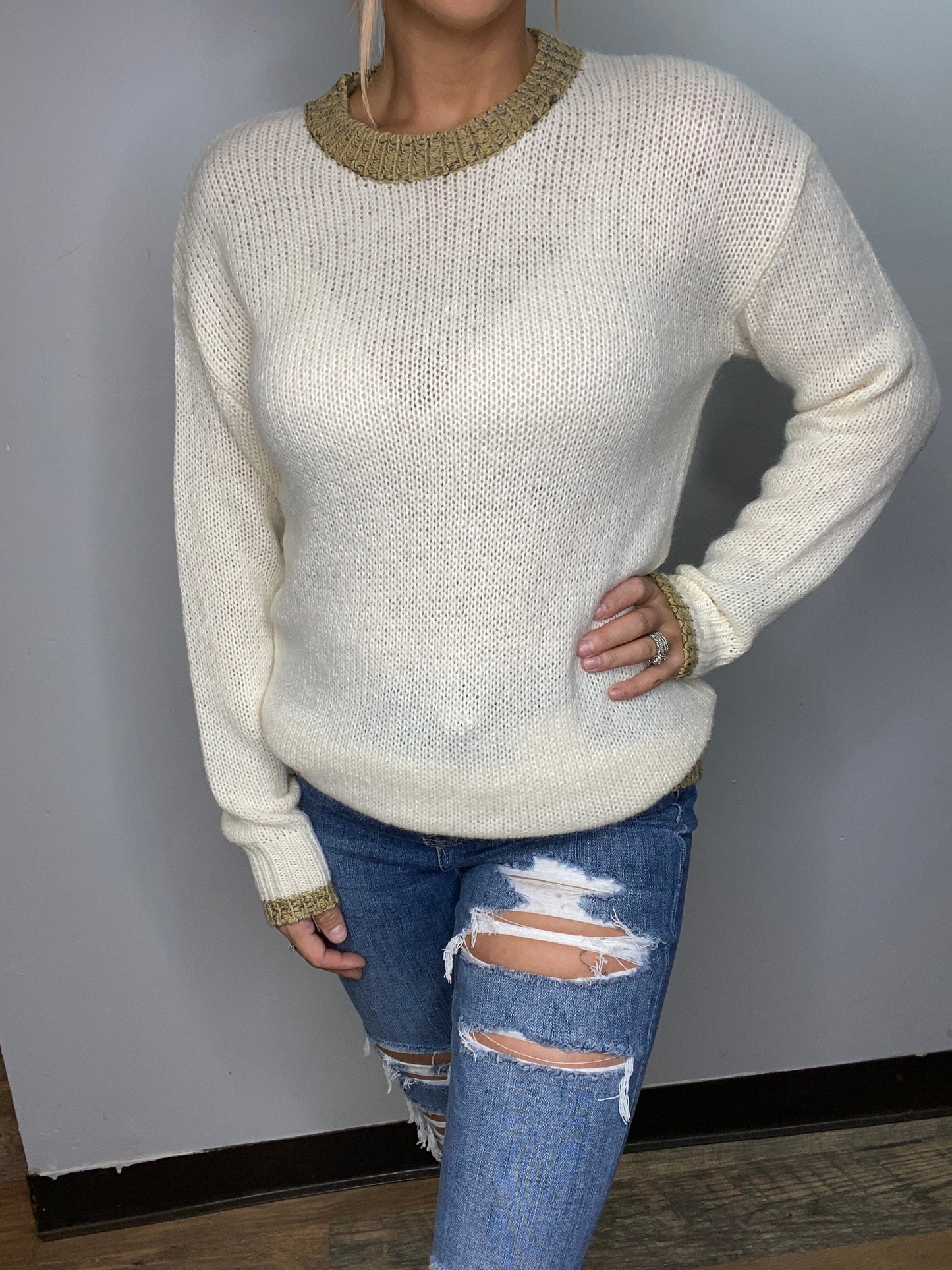 Two Tone Long Sweater